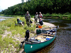 Canoe fishing - best of both worlds!!