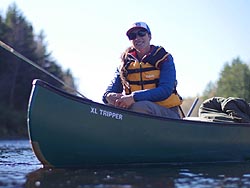 April Vokey canoe fishing